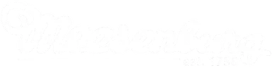 Logo von Meesenburg, Schriftzug in blauer Farbe.